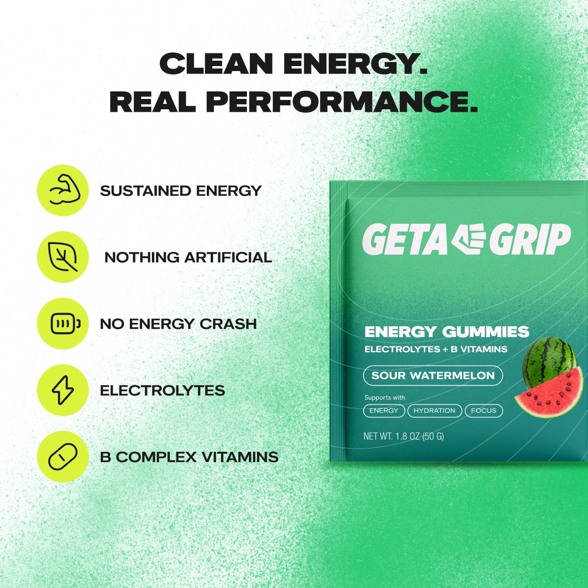 Energy Gummies - Sour Watermelon