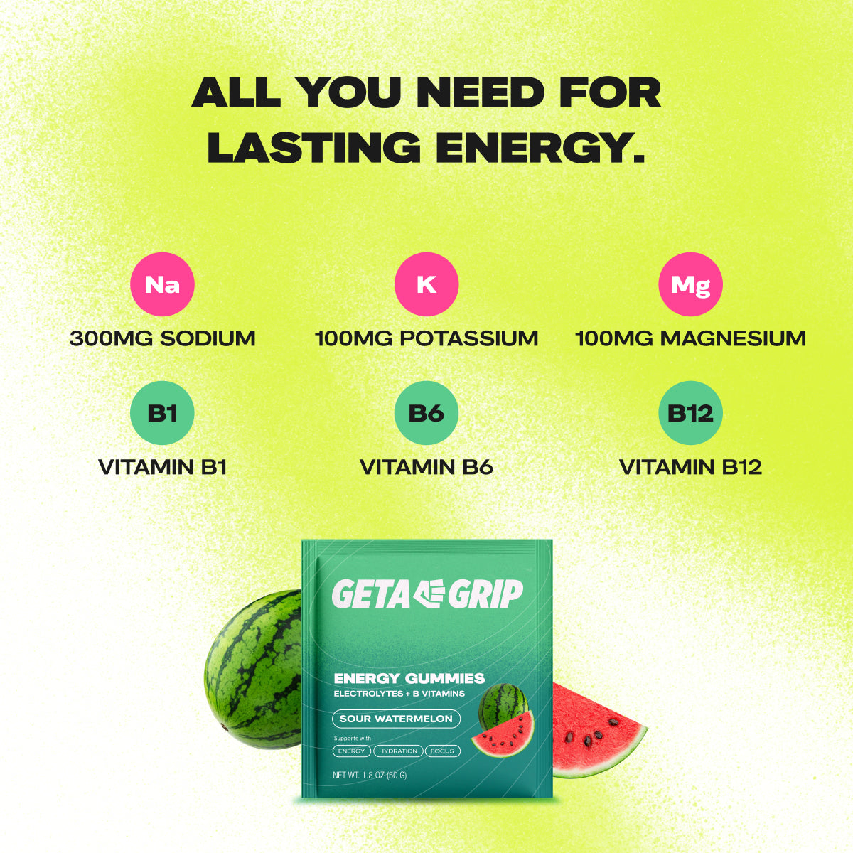 Energy Gummies - Sour Watermelon